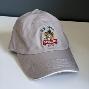 US Open‎ 2016 Grey Golf Hat USGA Member Oakmont Strapback With Ball Mark